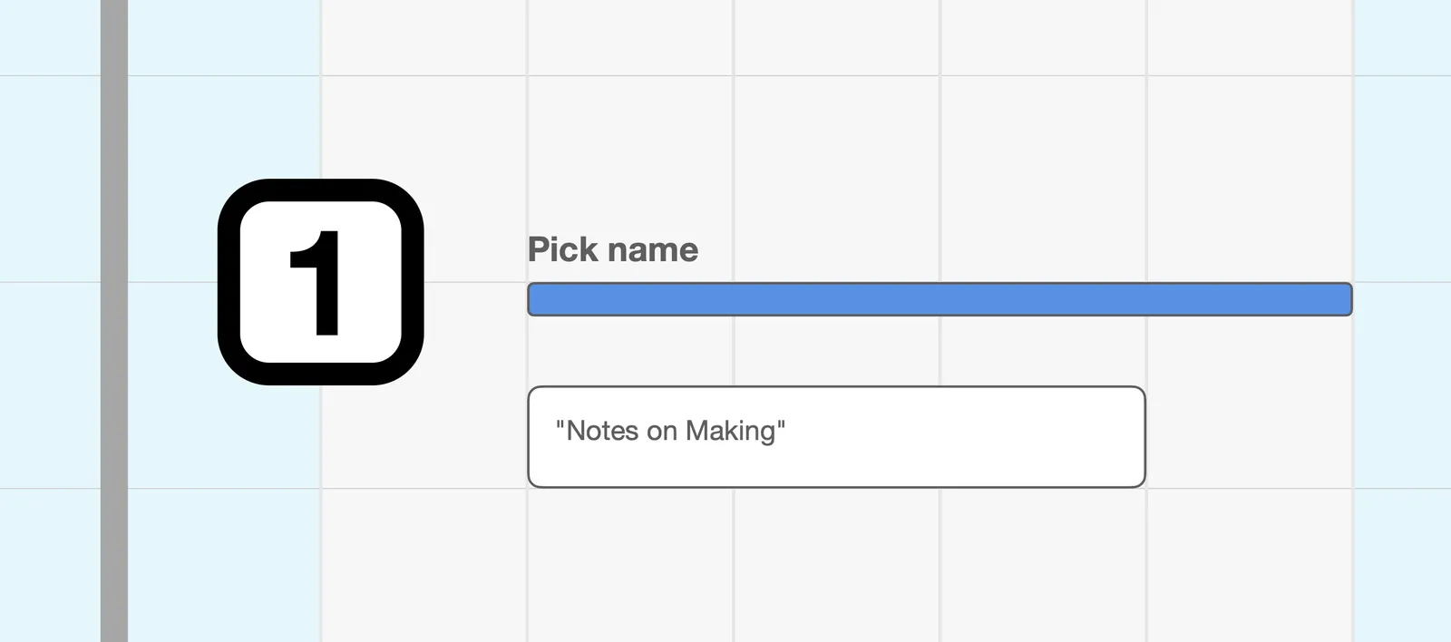 A small Priority 1 marker beside the “Pick name” Action
