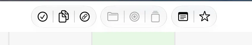 The middle of Jupiter’s toolbar, with the New Decoration star button at the far right